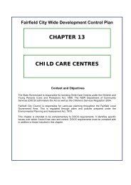 CHAPTER 13 CHILD CARE CENTRES - Fairfield City Council