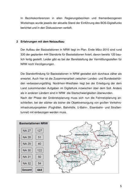 3. Sachstandsbericht - Institut der Feuerwehr Nordrhein-Westfalen