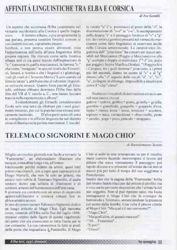 34 TELEMACO SIGNORINI E MAGO CHIO - Mucchioselvaggio.Org