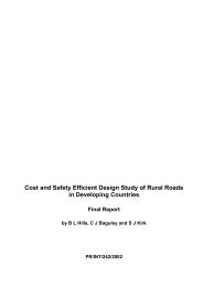 Cost and Safety Efficient Design Study of Rural Roads in ...