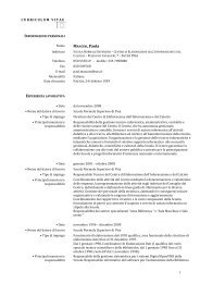 Page 1 1 CURRICULUM VITAE INFORMAZIONI PERSONALI Nome ...