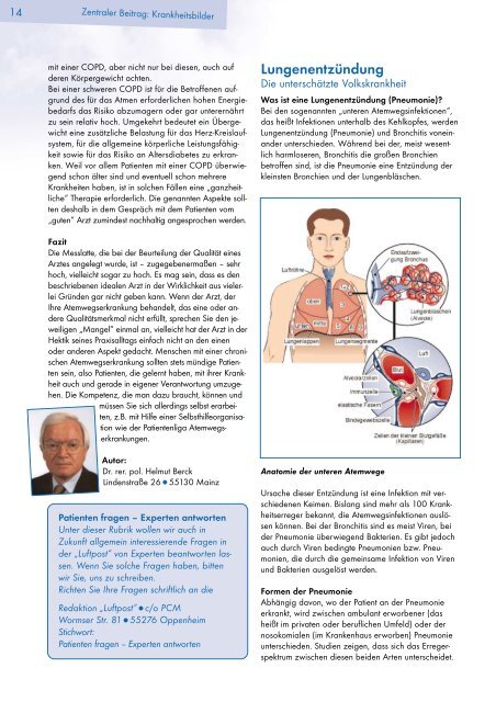 Ausgabe Herbst - 2005 - Patientenliga Atemwegserkrankungen e.V.