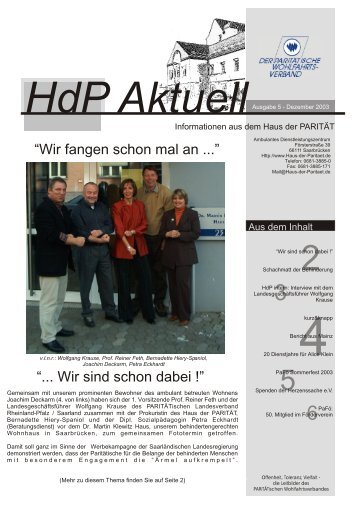 HdP Aktuell - Gemeinnützige Gesellschaft für Paritätische ...