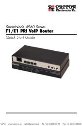 Patton Smartnode 4960 Quick Start Guide