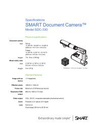 SMART Document Camera 330 specifications