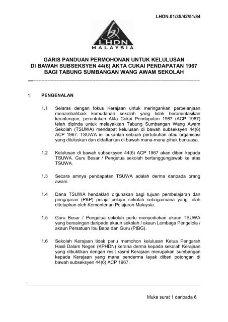 Garis Panduan - Lembaga Hasil Dalam Negeri