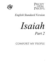 English Standard Version Isaiah Part 2 - Bible Study - Precept ...