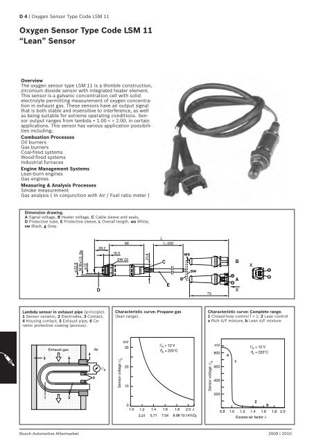 Lambda sensors