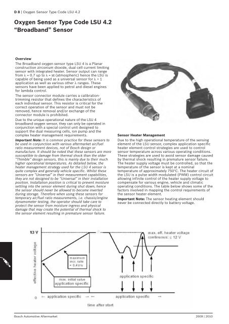 Lambda sensors