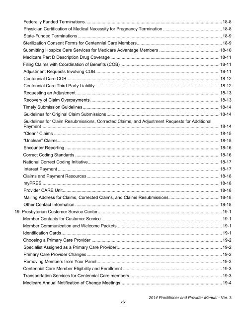 2013 Practitioner and Provider Manual - Presbyterian Healthcare ...