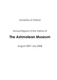 Director's Report - The Ashmolean Museum