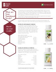 What are Your Nutritional Needs? - Amway