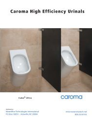 Caroma Urinals Brochure - WaterWise Technologies