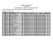 view Admission list - University of Port Harcourt