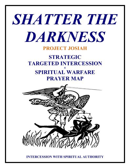 SHATTER PRAYER MAP INTERCESSION WARFARE PRAYER