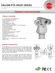 FALCON PTZ-IR2IP SERIES - XTS Corp