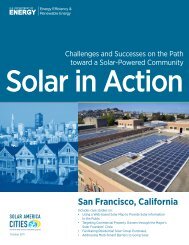 San Francisco, California: Solar in Action (Brochure), Solar ... - NREL