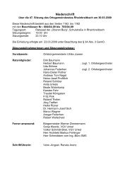 Niederschrift der Ratssitzung vom 30.03.2009