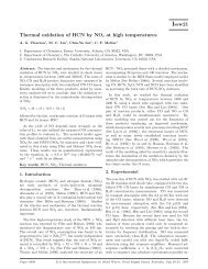 Thermal oxidation of HCN by NO$_2$ at high ... - Chemistry