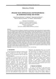 Alveolar bone dehiscences and fenestrations: an ... - Rjme.ro