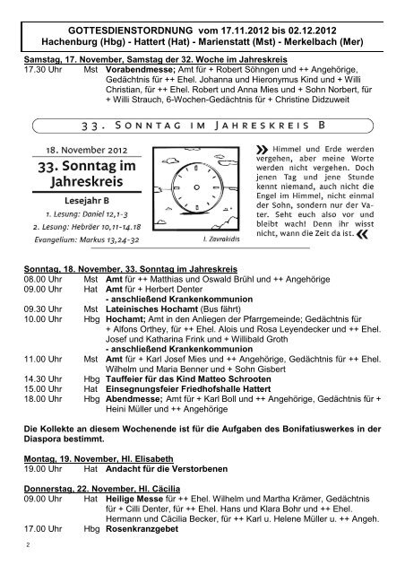 Pfarrgruß 47-48 - Sankt Marien Hachenburg-Hattert