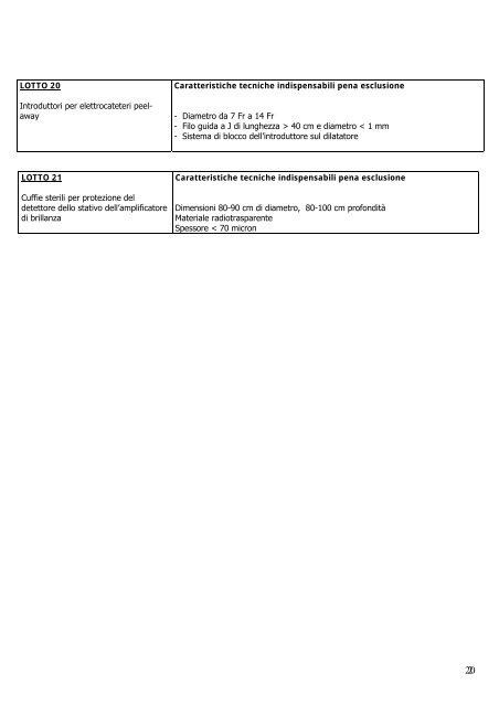 CAPITOLATO SPECIALE FORNITURA DI PACEMAKERS ...