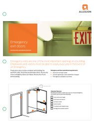 Emergency Exit Doors - Ingersoll Rand Security Technologies