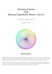 Drawing Circles with Rational Quadratic Bezier Curves