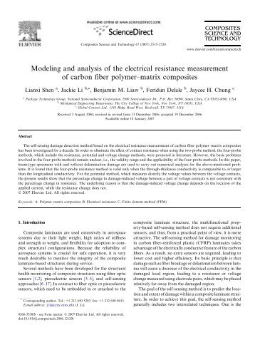 Modeling and analysis of the electrical resistance measurement of ...