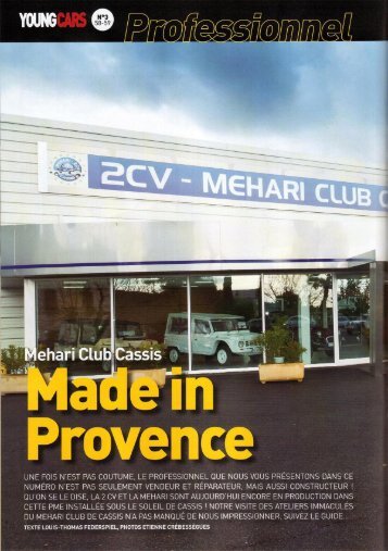 5 - 2CV MEHARI CLUB CASSIS