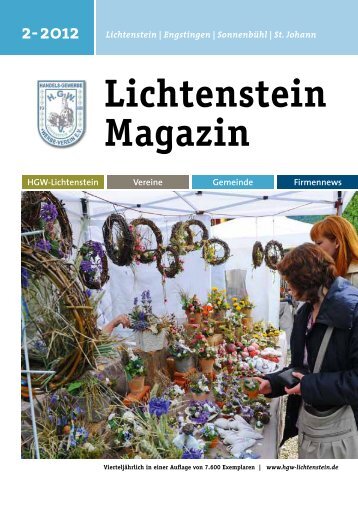 2-2012 Lichtenstein Magazin HGW-Lichtenstein Vereine Gemeinde ...