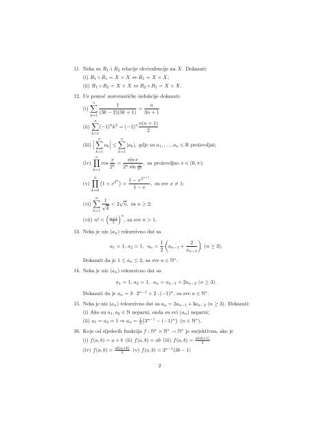 Zadaci iz Osnova matematike