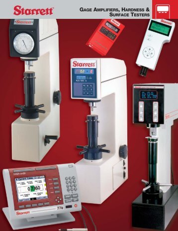 Gage Amplifiers, Hardness & Surface Testers - JW Donchin CO.