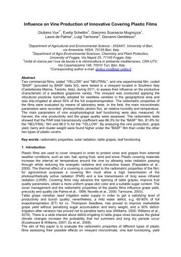 Abstract Model Greensys2007 - International Conference of ...