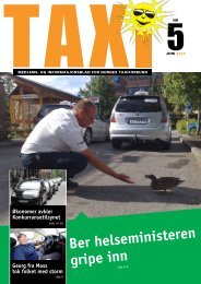 TAXI nr. 5/12 - Norges Taxiforbund