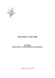 Informe muestral Casen 2006 - INE ANTOFAGASTA
