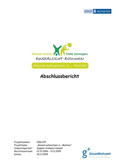 Abschlussbericht der Kinderleicht-Region Nordrhein-Westfalen ...