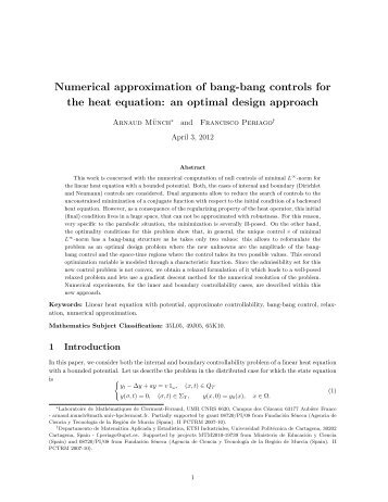 Preprint (PDF) - Departamento de MatemÃ¡tica Aplicada y EstadÃ­stica ...