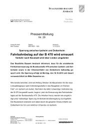 Fahrbahnbelag auf der B 470 wird erneuert - Staatliches Bauamt ...