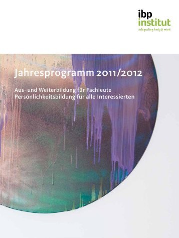 Jahresprogramm 2011/2012 - IBP Institut