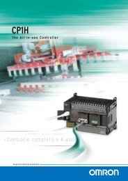 PLC Omron CP1H - scarica la brochure .pdf - Industriale Elettrica