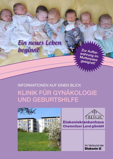 Broschüre für werdende Eltern - Diakoniekrankenhaus Chemnitzer ...