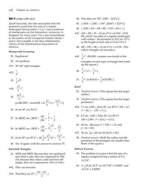 Chapter 14 Answers - BISD Moodle