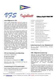 VFS Infoblatt - Vereinigung Freier Segler e. V