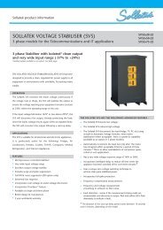 SVS 3 phase - Sollatek