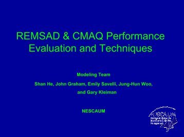 REMSAD & CMAQ Performance Evaluation and ... - MARAMA