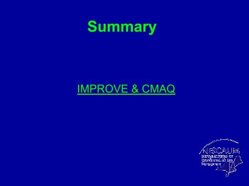 REMSAD & CMAQ Performance Evaluation and ... - MARAMA