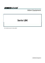 Manual de Usuario - Adam Equipment