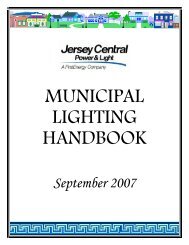 JCPL Municipal Lighting Handbook Final - FirstEnergy