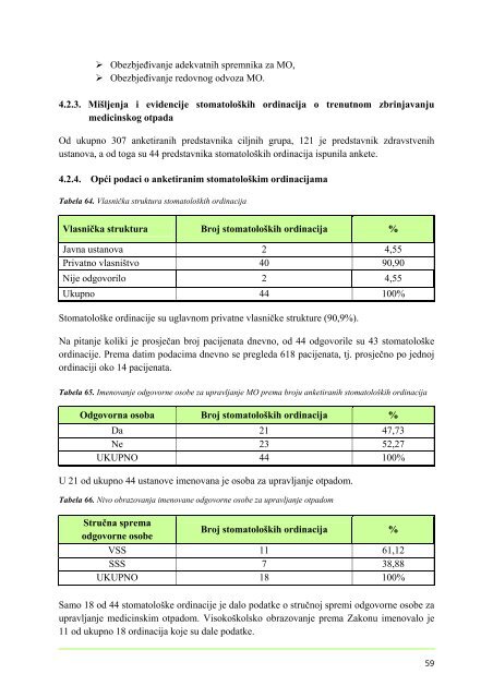 Upravljanje medicinskim otpadom u sjeveroistoÄnoj ... - Ekologija.ba